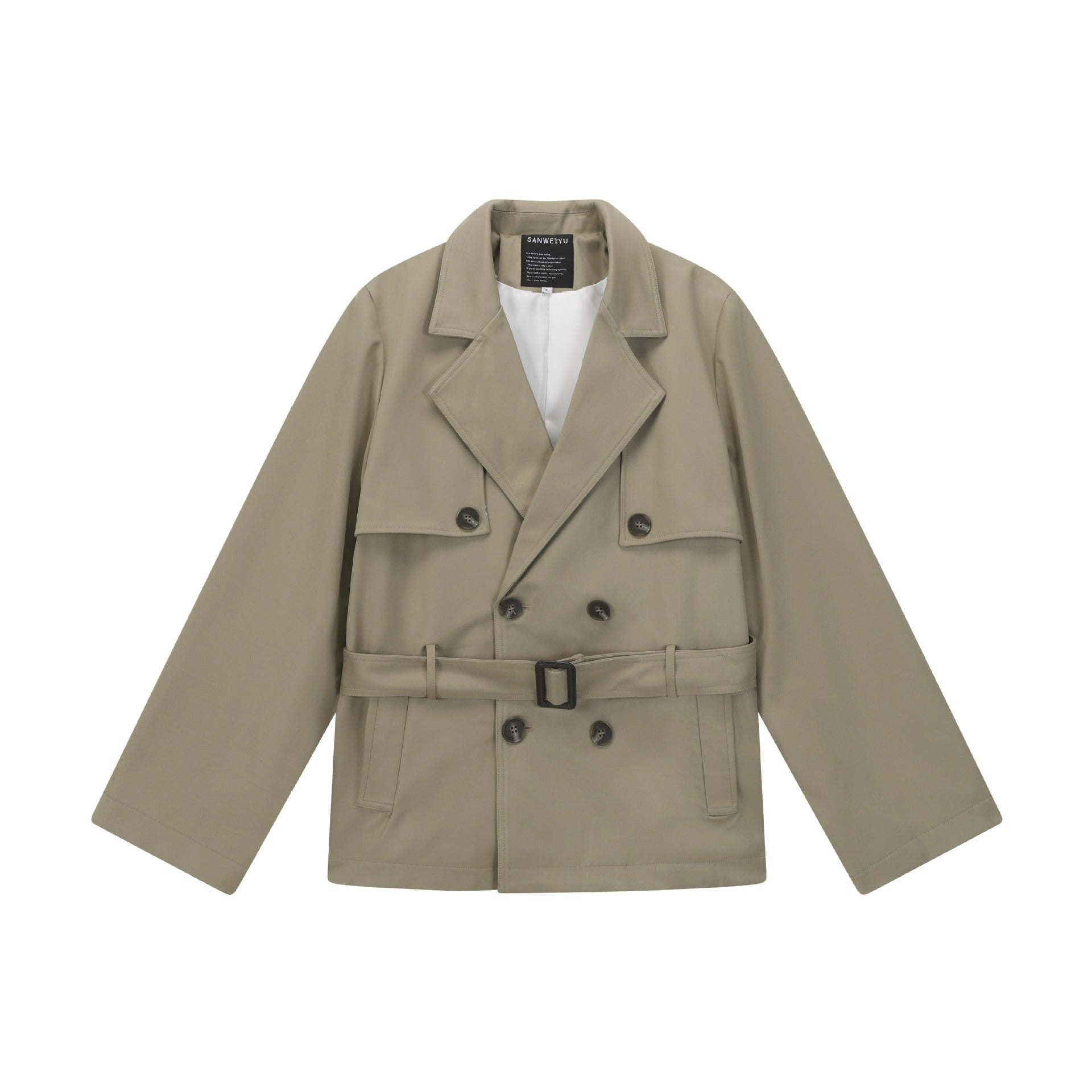 Women's Double-Breasted Trench Coat Chichicherry