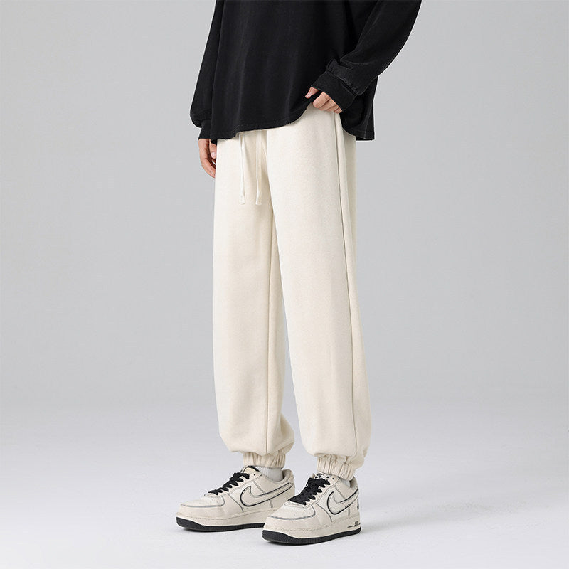 Men's joggers in a relaxed fit with a crease, drawstring, and elastic cuffs Chichicherry