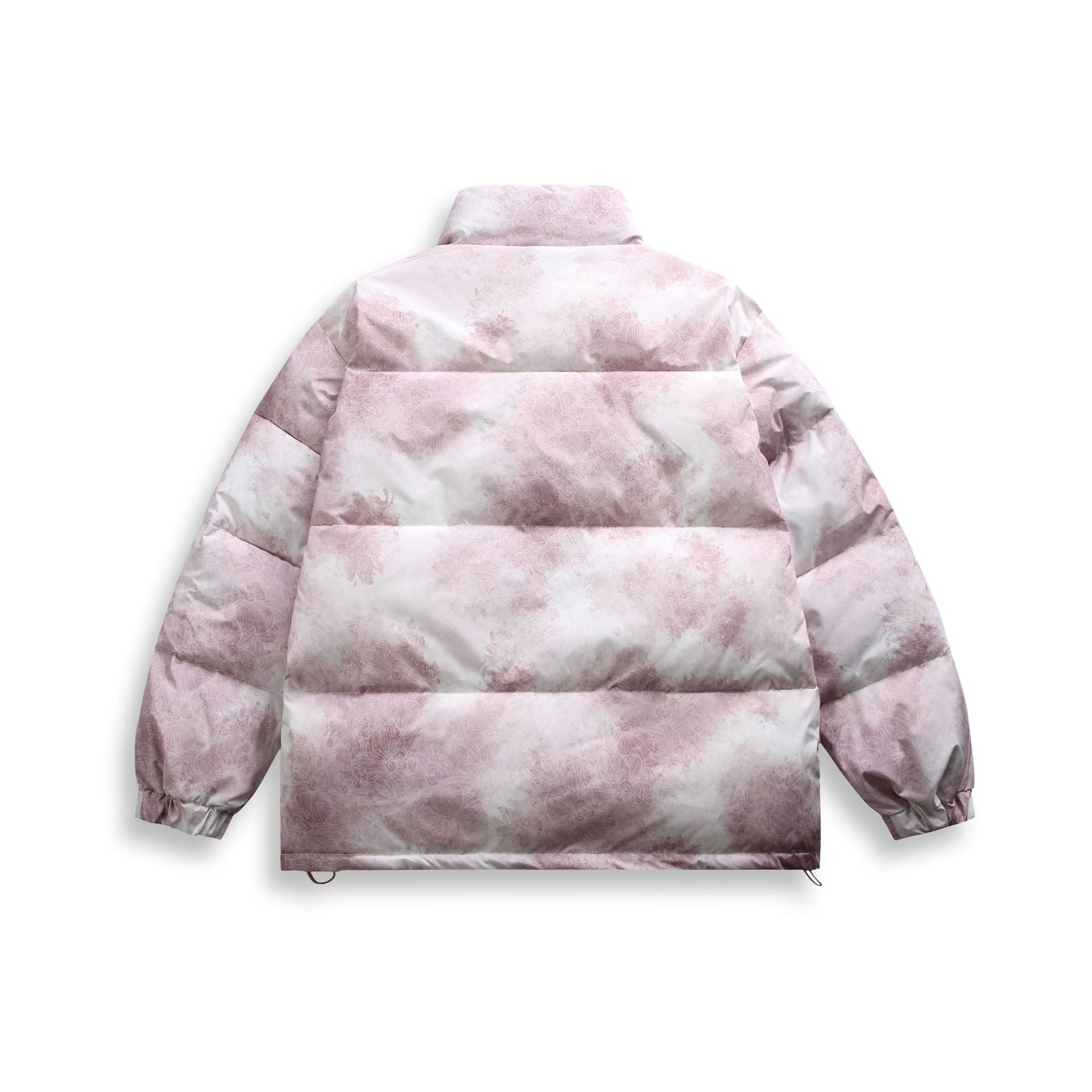 Unisex Short padded blouse jacket in boxy cut with high stand-up collar and diagonal zipper pockets Chichicherry