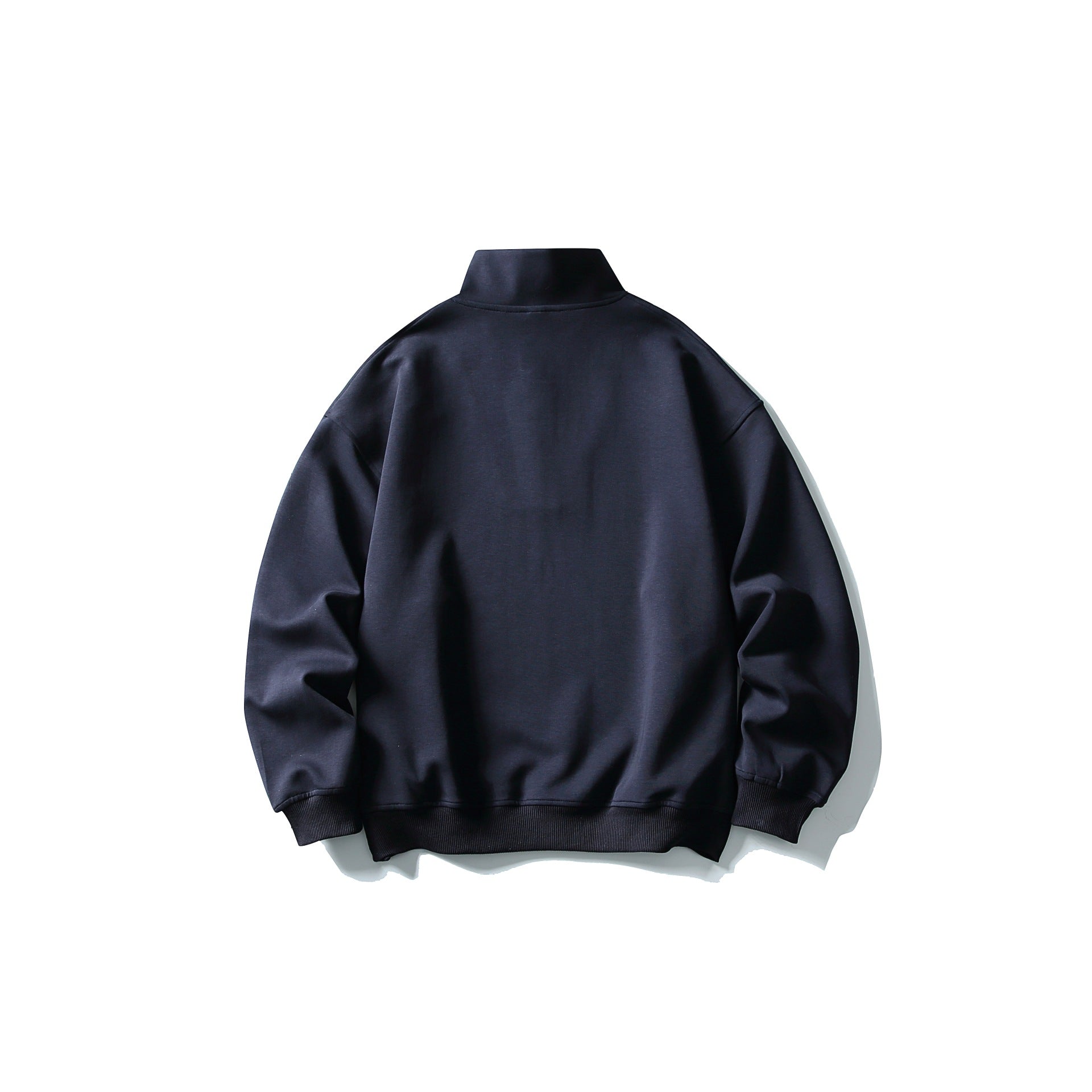 Unisex Relaxed-Halfzip-Sweatshirt with high collar and raglan seam