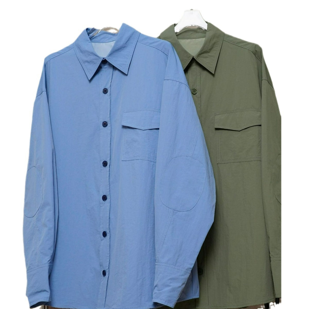 Women's Boxy-Field Shirt made of lightweight cotton twill with chest flap and dropped shoulder Chichicherry