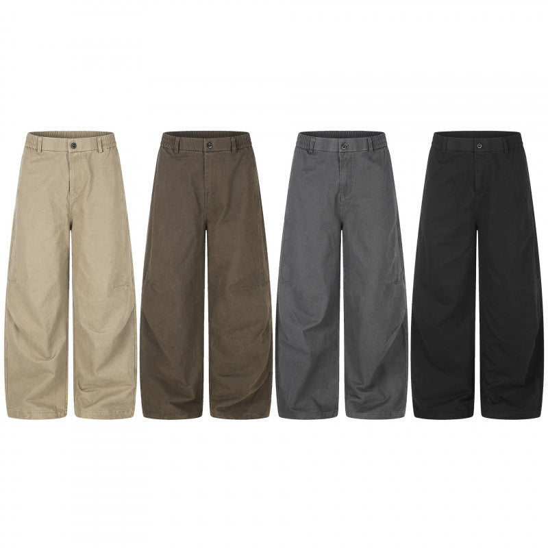 Women's Wide Culotte Pants with High Waist, Elastic Insert, and Utility Seams Chichicherry