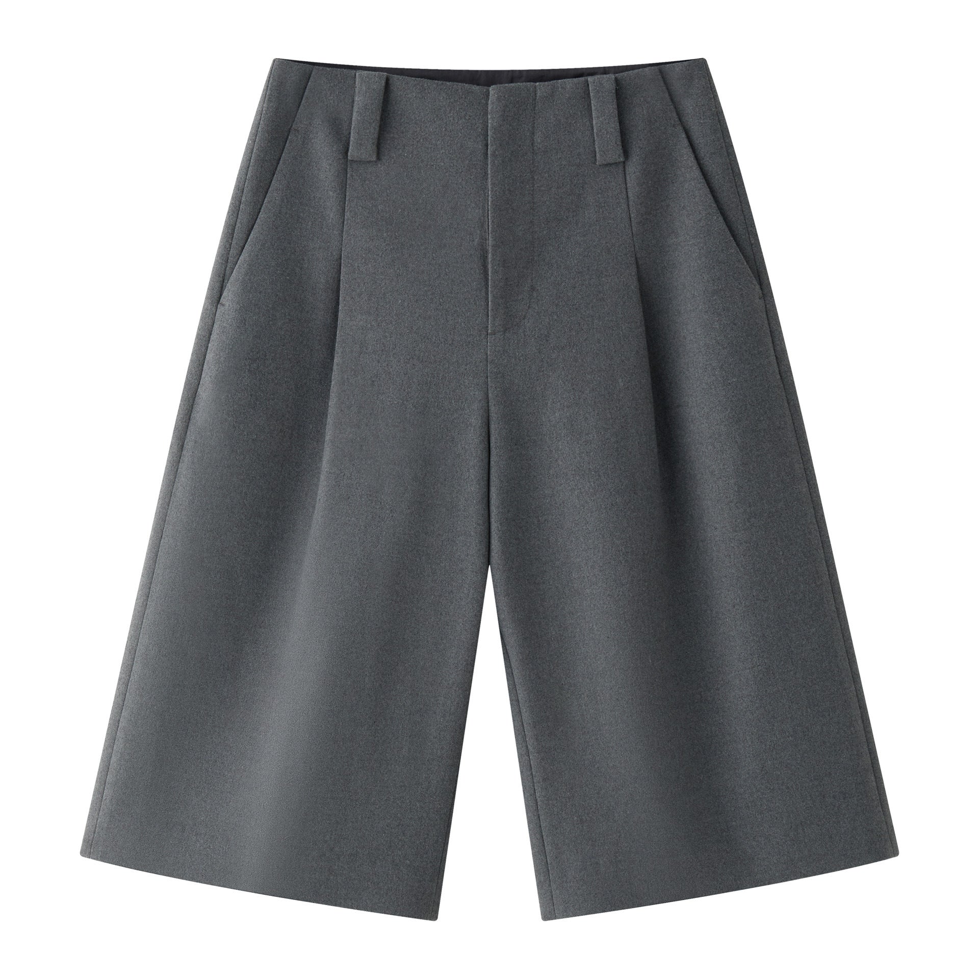 Women's high-waisted culotte in tailoring style with pleats and side pockets Chichicherry