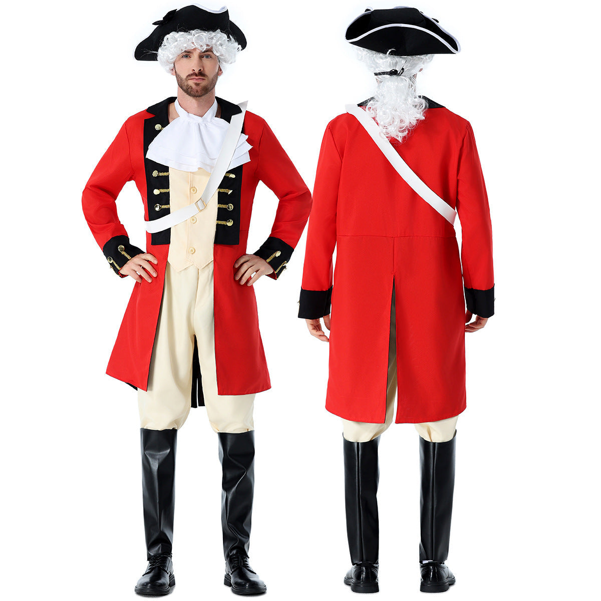 Men's Historical Soldier Costume with detailed Chichicherry coat and accessories Chichicherry