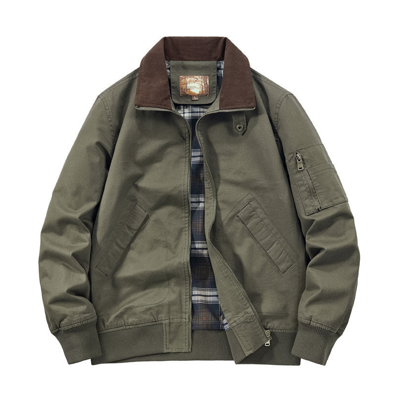 Men's Cord Collar Field Jacket Chichicherry