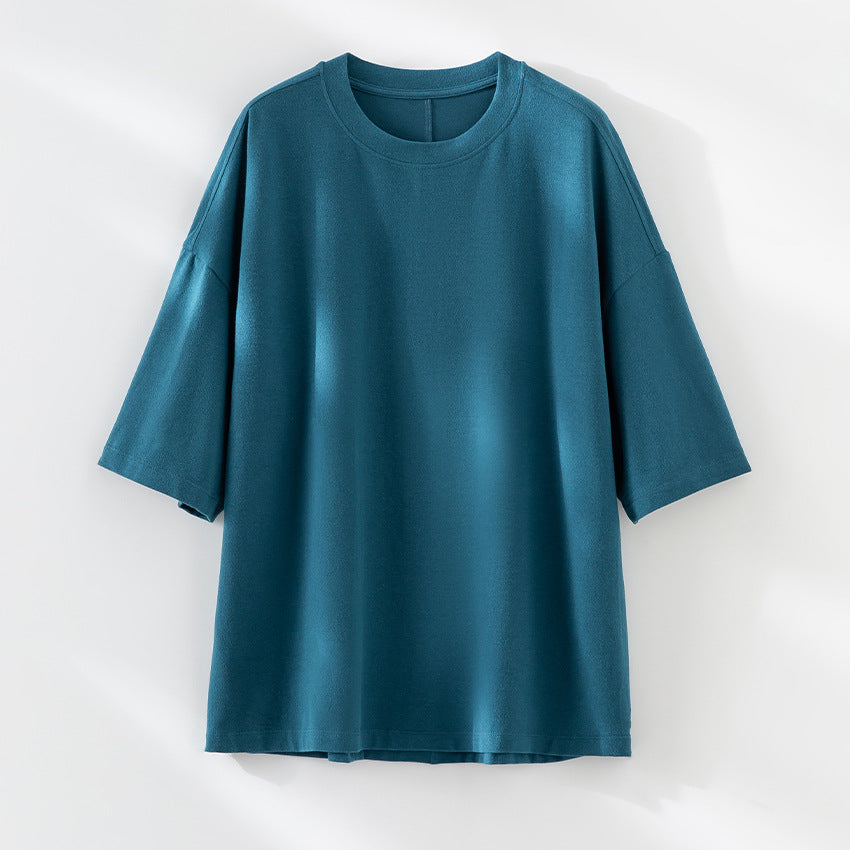 Men's Oversized T-Shirt made of high-quality cotton blend with drop shoulder and loose fit Chichicherry