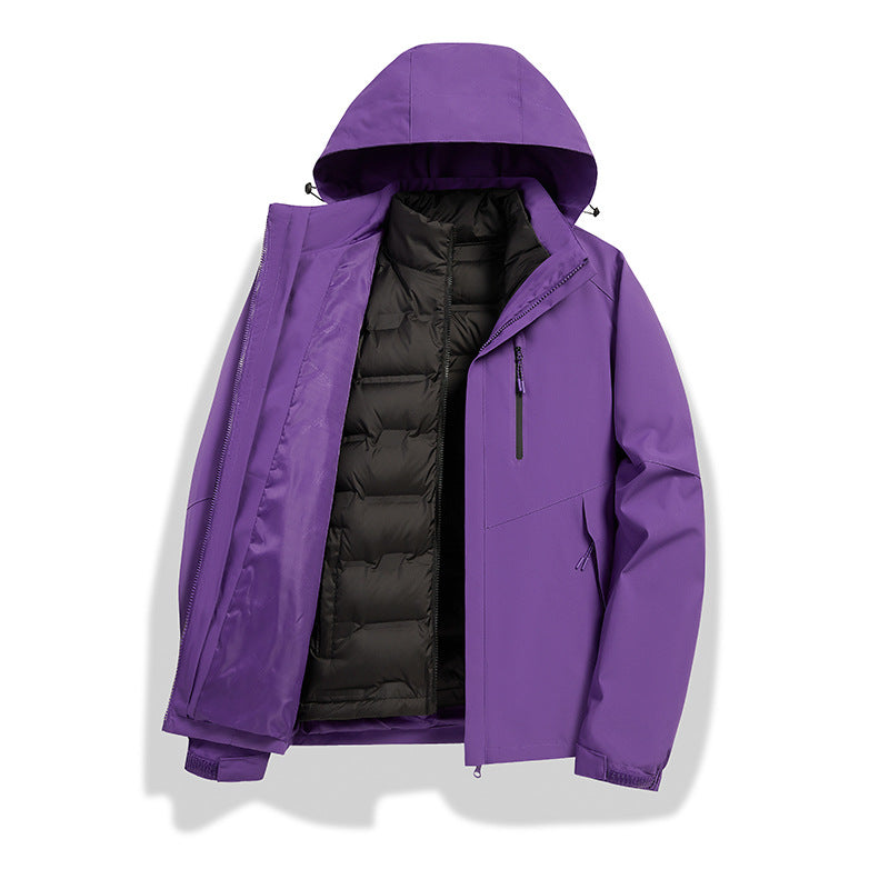 Men's Convertible Winter Jacket with Removable Quilted Lining Chichicherry
