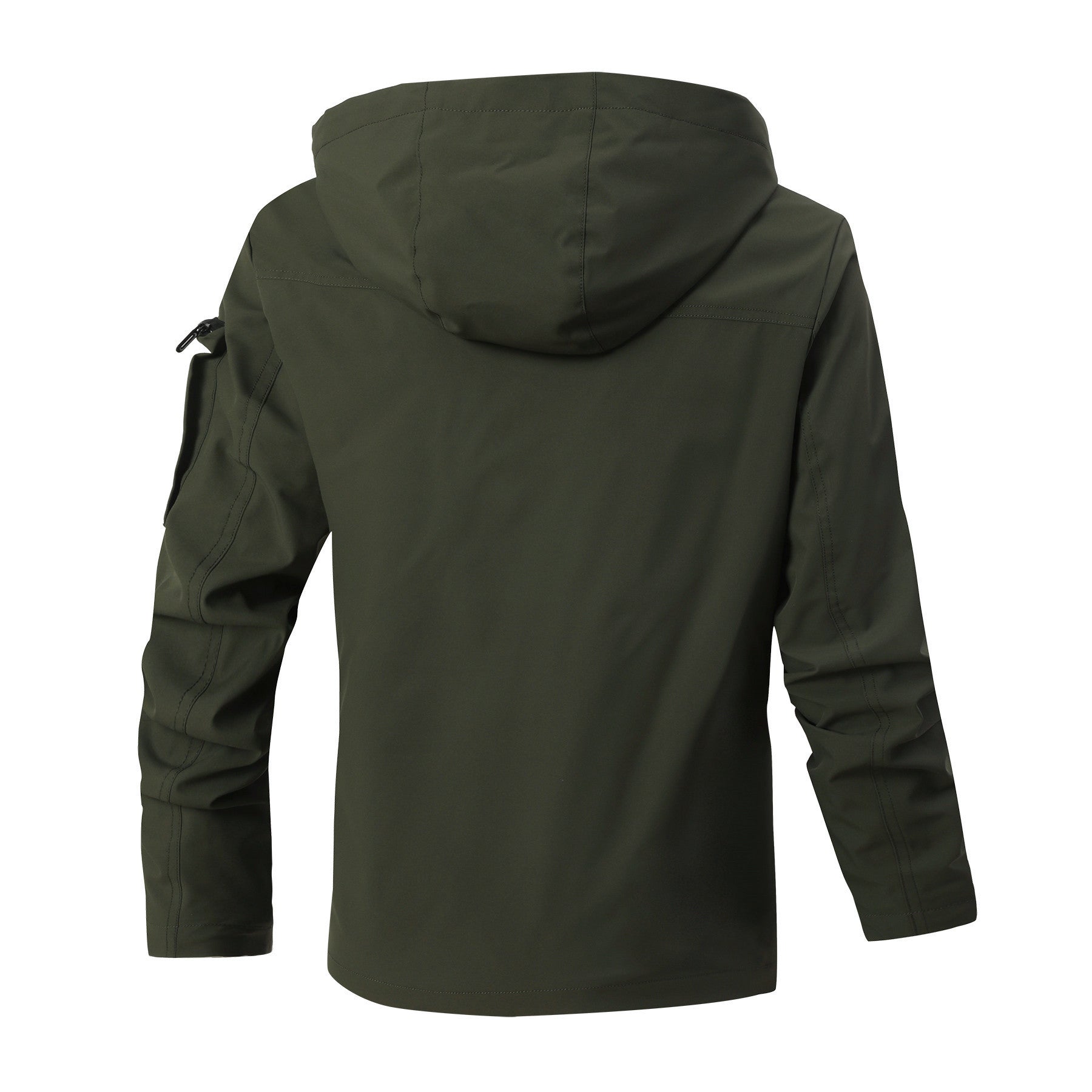 Men's outdoor parka with checked inner lining, hood and multifunction pockets Chichicherry