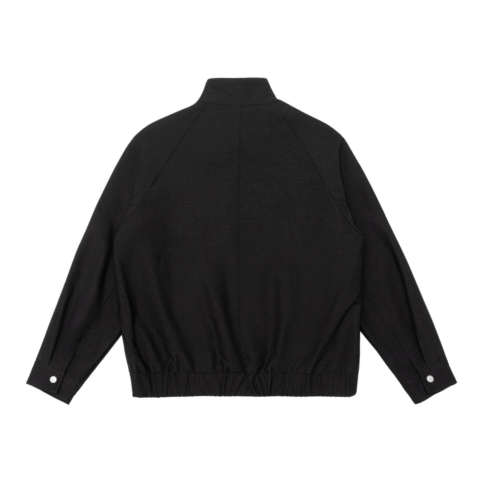 Men's Padded Bomber Jacket with Stand Collar, Flap Pockets and Elastic Hem Chichicherry