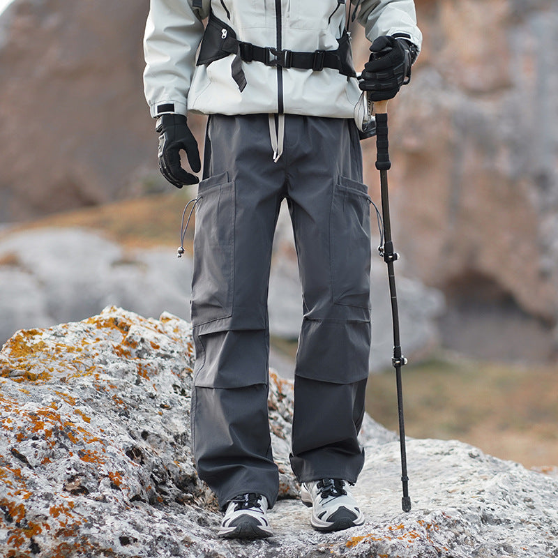 Men's outdoor cargo pants with reinforced knees, water-repellent and breathable Chichicherry