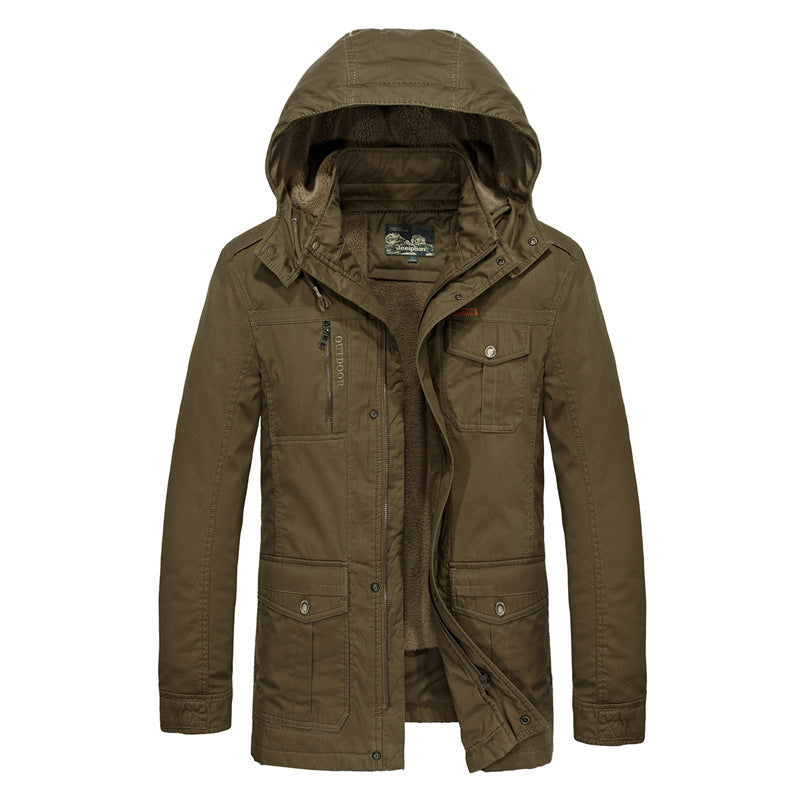 Men's field parka with teddy lining and adjustable hood Chichicherry
