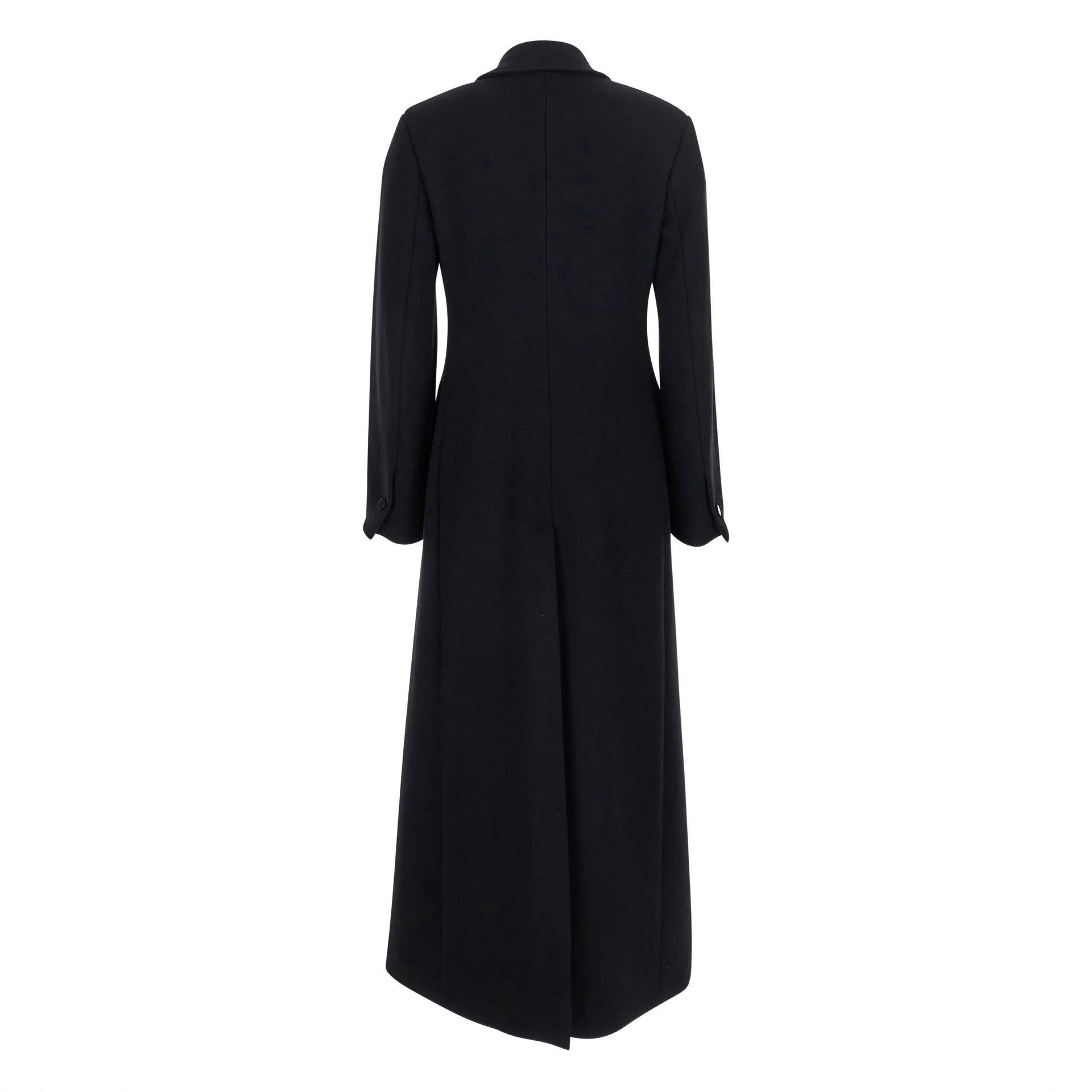 Women's tailored wool coat with lapel collar and one-button closure Chichicherry