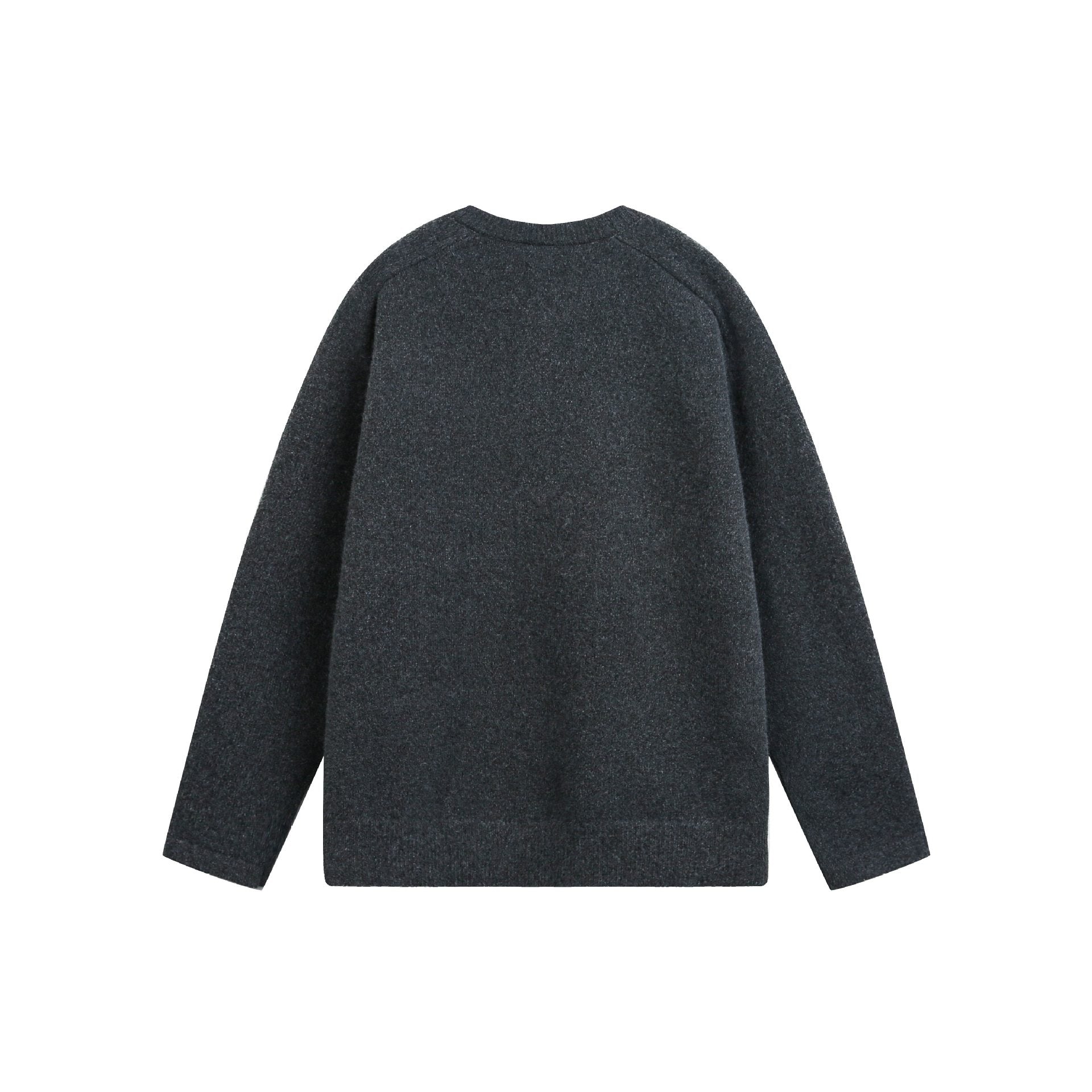 Women's chunky knit Henley pullover in oversized cut with button placket Chichicherry
