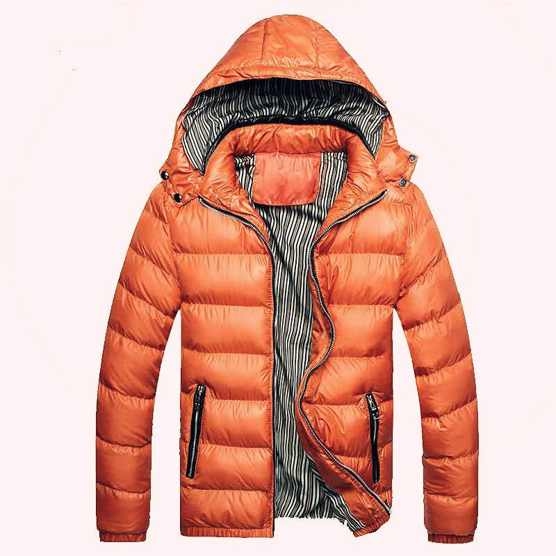 Men's Padded Quilted Expedition Jacket with Fur-Lined Hood and Front Mix Pockets Chichicherry