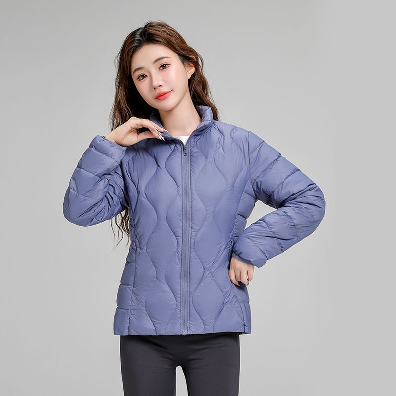 Women's Lightweight Quilted Hooded Jacket with Diamond Quilting and Thermal Insulation Chichicherry