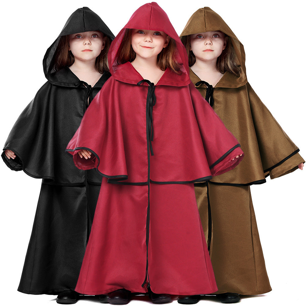 Girl Wizard Costume with Hood and Wide Design Chichicherry