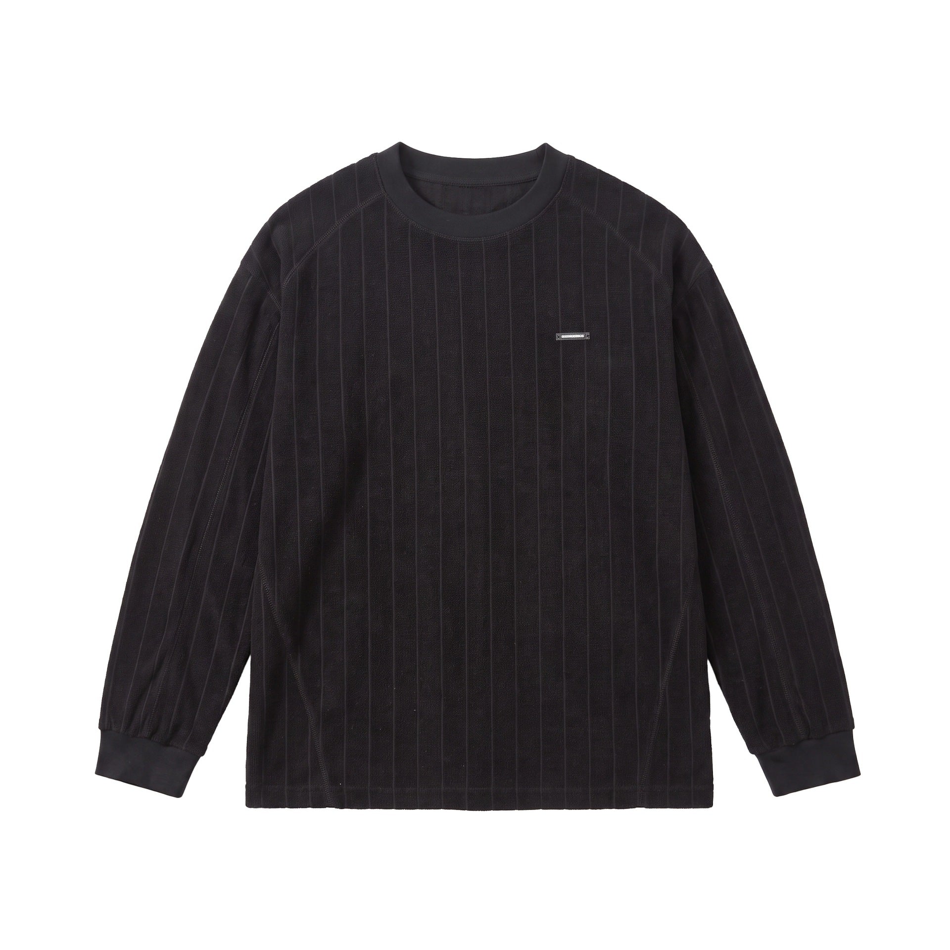Unisex Ribbed Oversize Sweater with Raglan Sleeves and Metal Logo Chichicherry