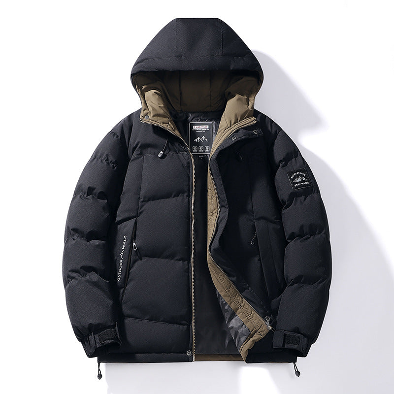 Men's hooded padded jacket with thermal lining and adjustable hem Chichicherry