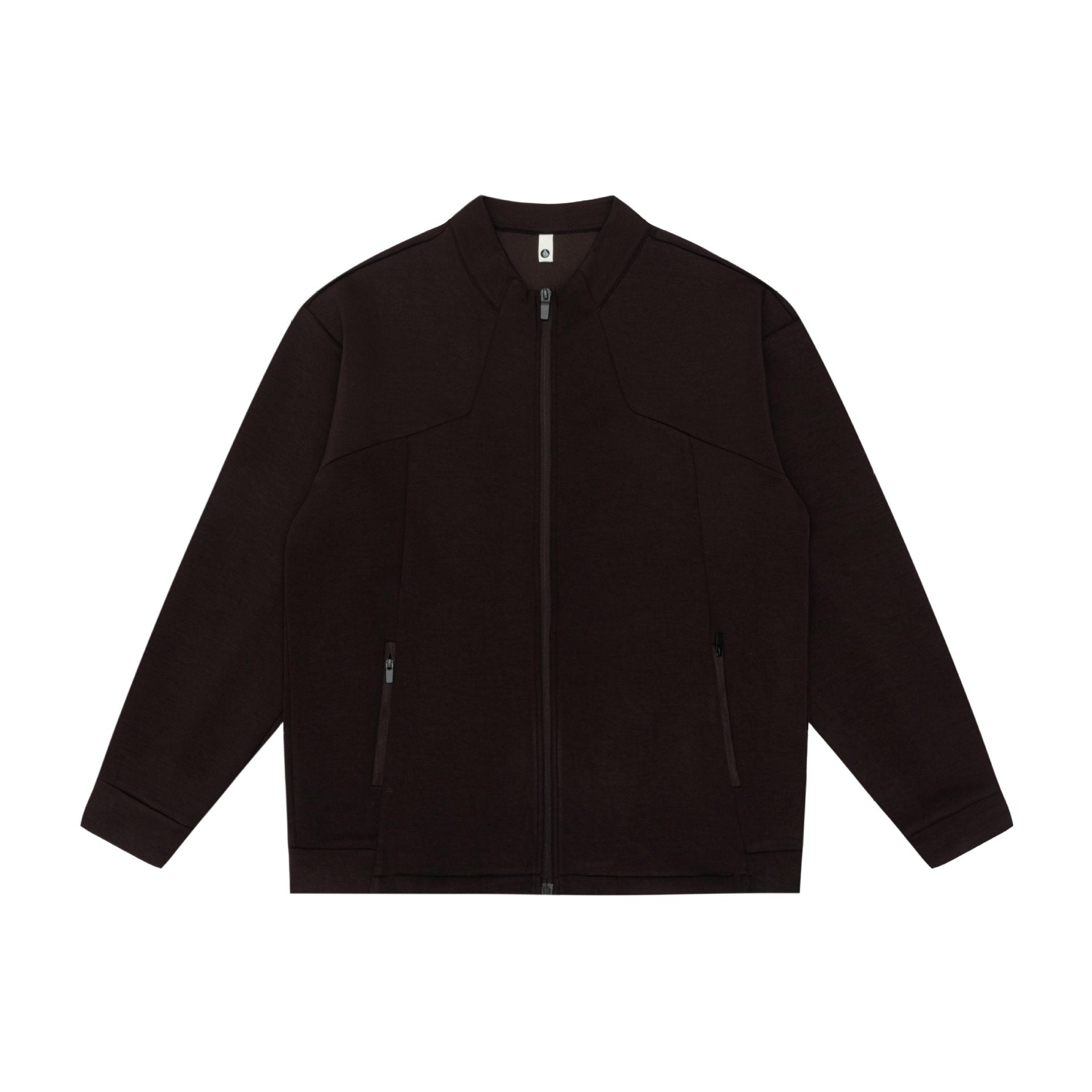 Unisex Oversize Zip Jacket made of heavy cotton blend with stand-up collar and zip pockets Chichicherry