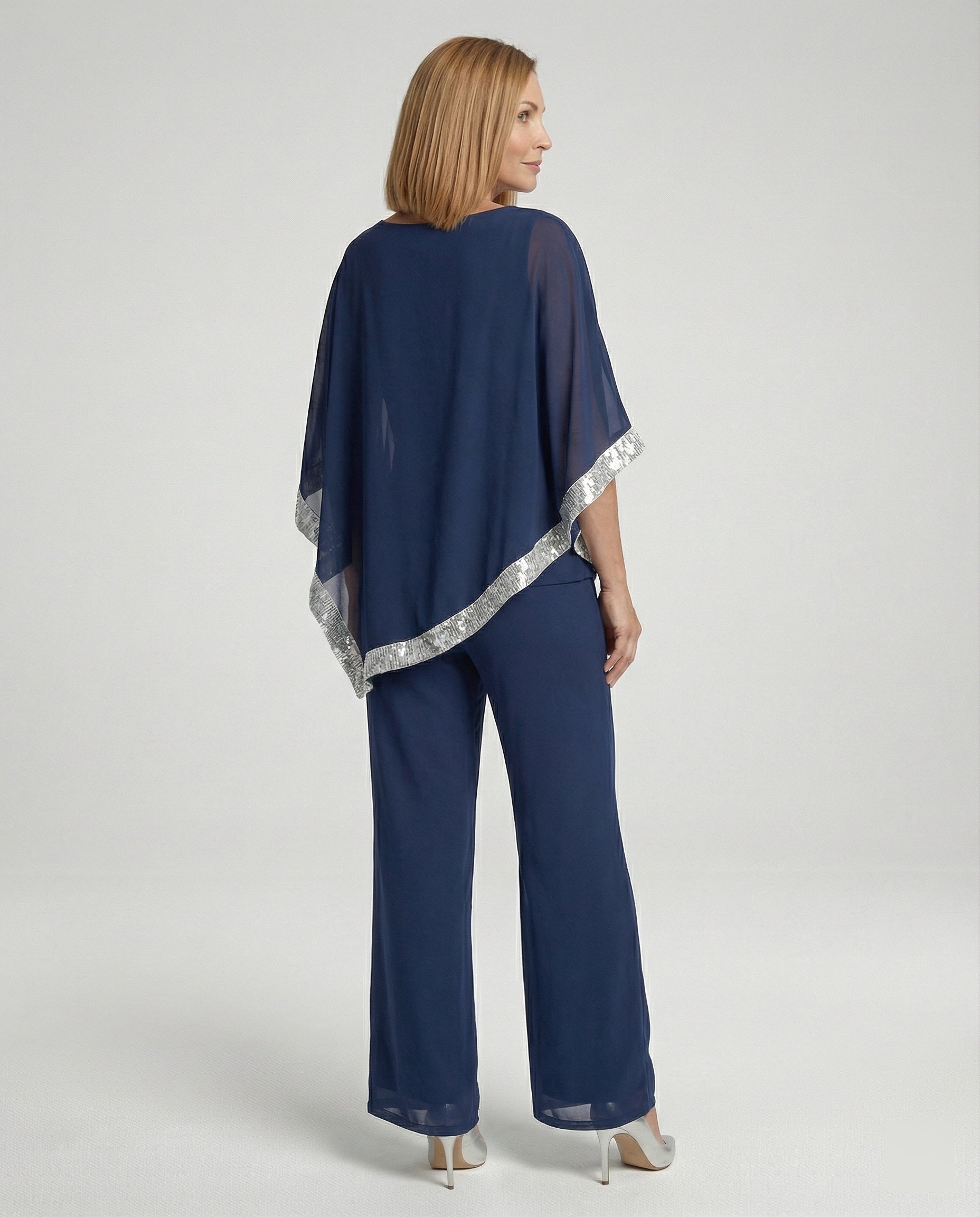 Women Two-Piece Set Evening Palazzo Pants