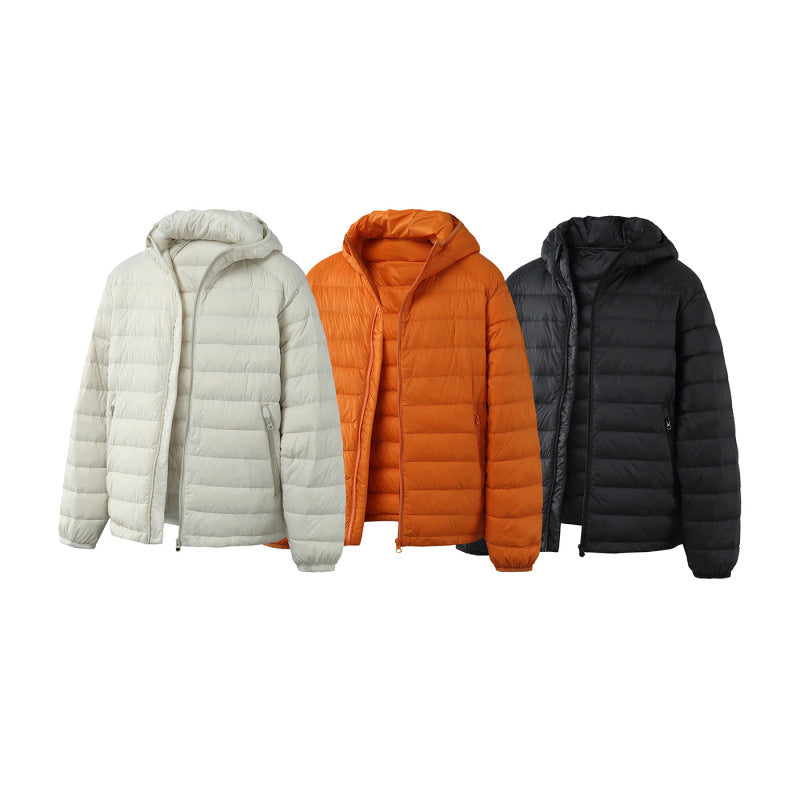 Unisex Ultralight Quilted Hooded Jacket with Thermal Insulation and Zipper Pockets Chichicherry