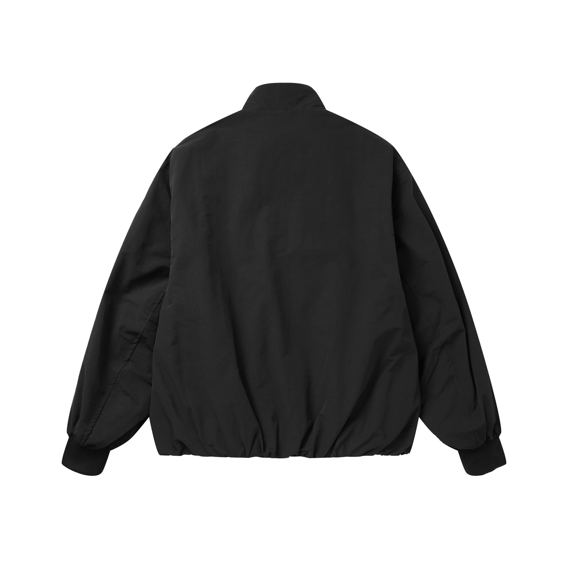 Unisex Light Windbreaker Jacket with High Stand-up Collar and Functional Pockets Chichicherry