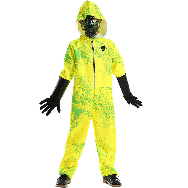 Unisex safety suit with hood and gas mask Chichicherry