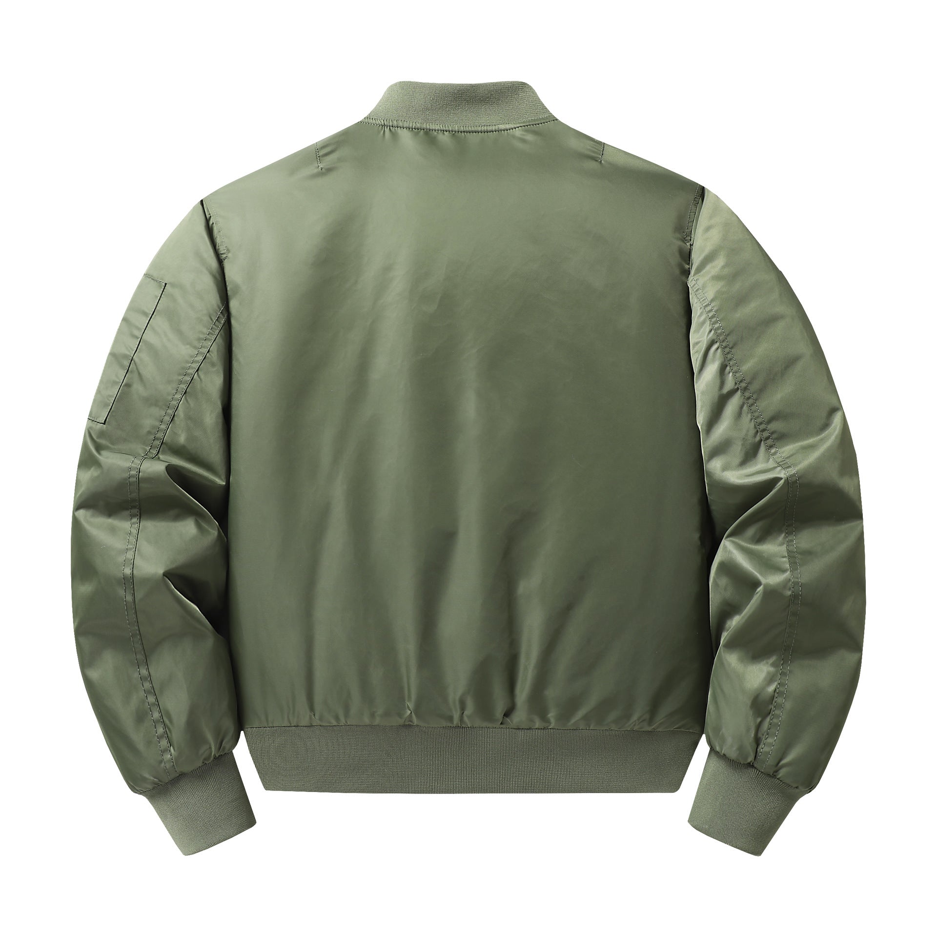 Men's pilot bomber jacket with contrast lining windproof shell and sleeve utility pocket Chichicherry