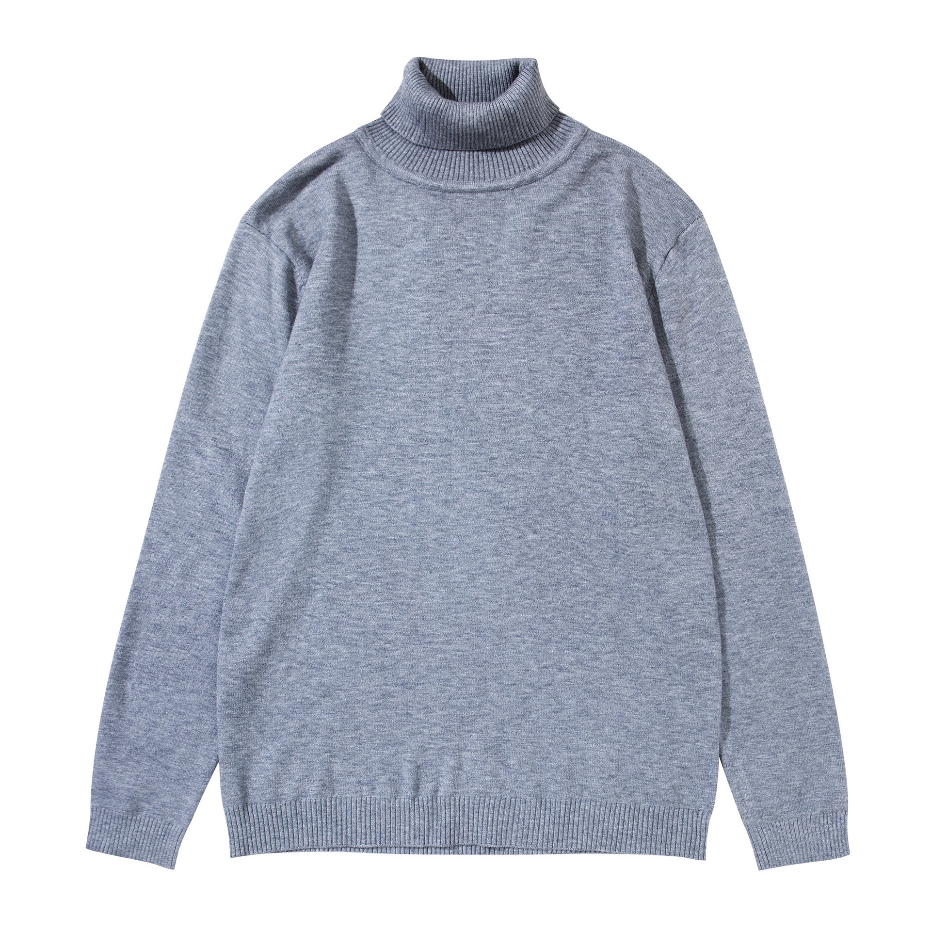 Unisex turtleneck sweater made of fine fine knit with ribbed collar and dropped shoulder Chichicherry