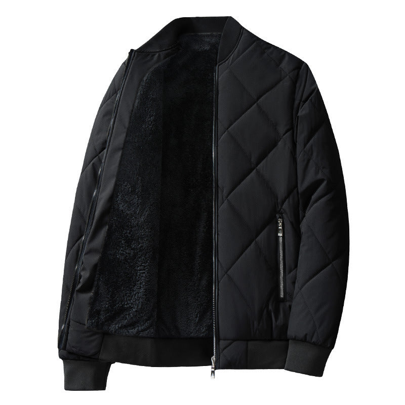 Women's quilted bomber jacket with diamond quilting, lightweight thermal lining, and zippered pockets Chichicherry