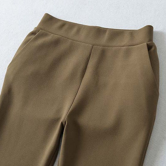 Women high-waisted stretch flared pants with wide bootcut cut Chichicherry