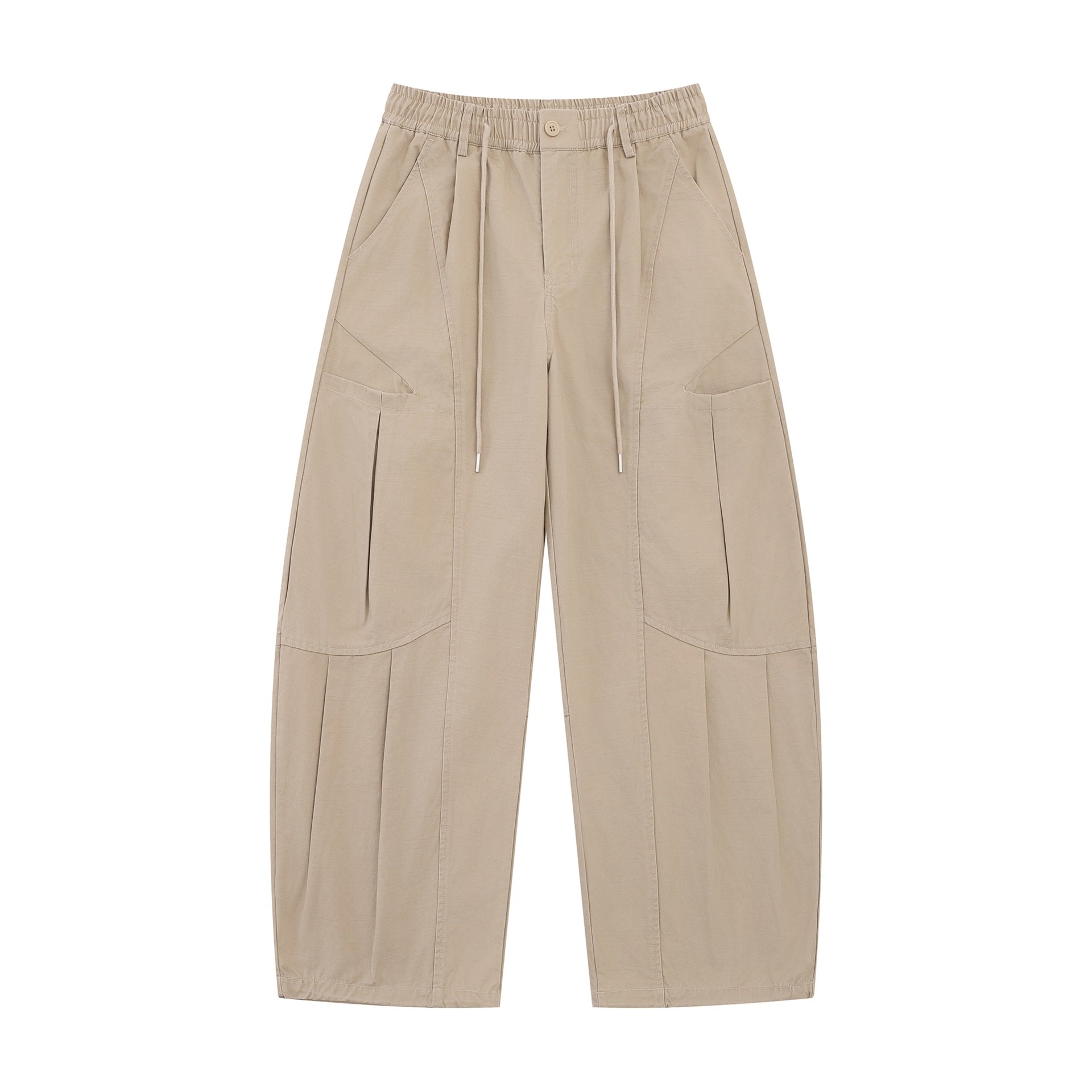 Women's Wide Cargo Culotte with Elastic Waistband and Large Flap Pockets Chichicherry