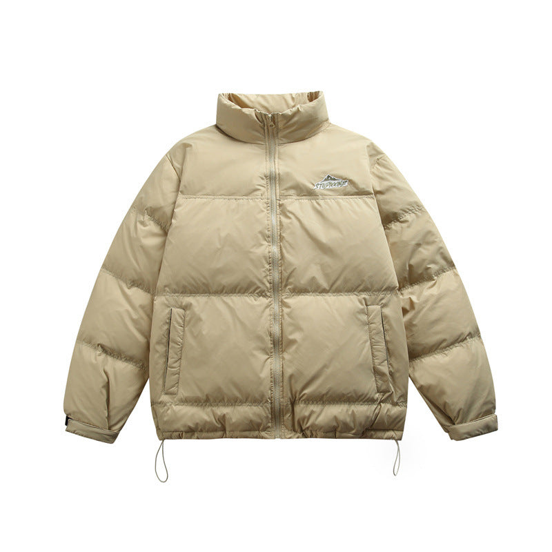 Unisex Boxy-padded thermal jacket with drawstring hem and stand-up collar Chichicherry