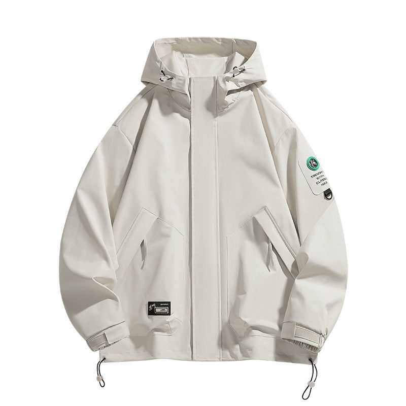 Men's technical hooded field jacket with water-repellent membrane and adjustable cuffs Chichicherry