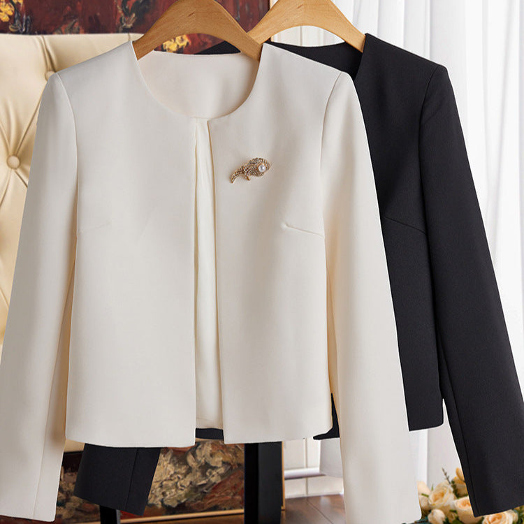 Women Elegant Blazer Jacket with Chic Closure Chichicherry