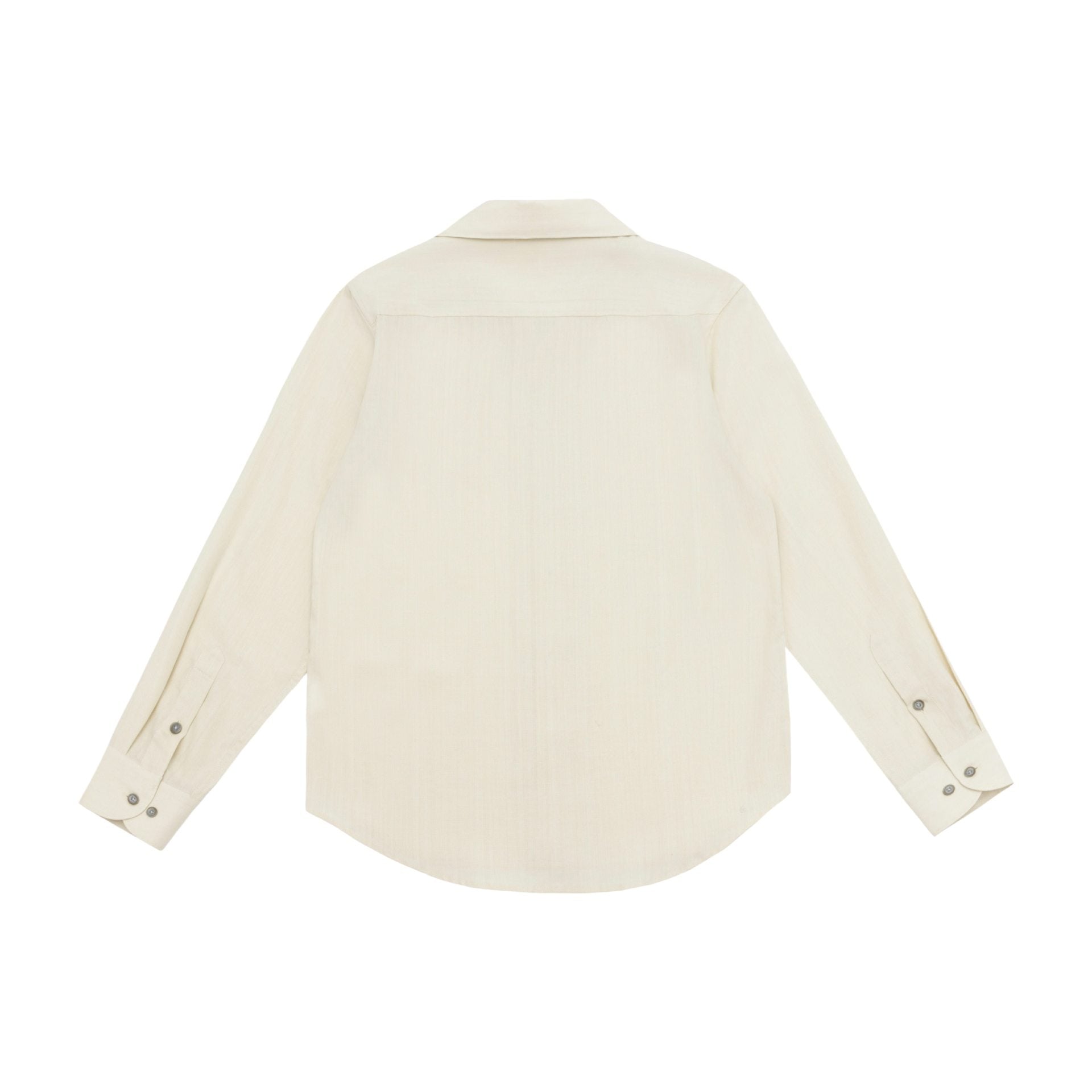 Men's Loose Shirt with Cuban Collar and Rounded Hem Chichicherry