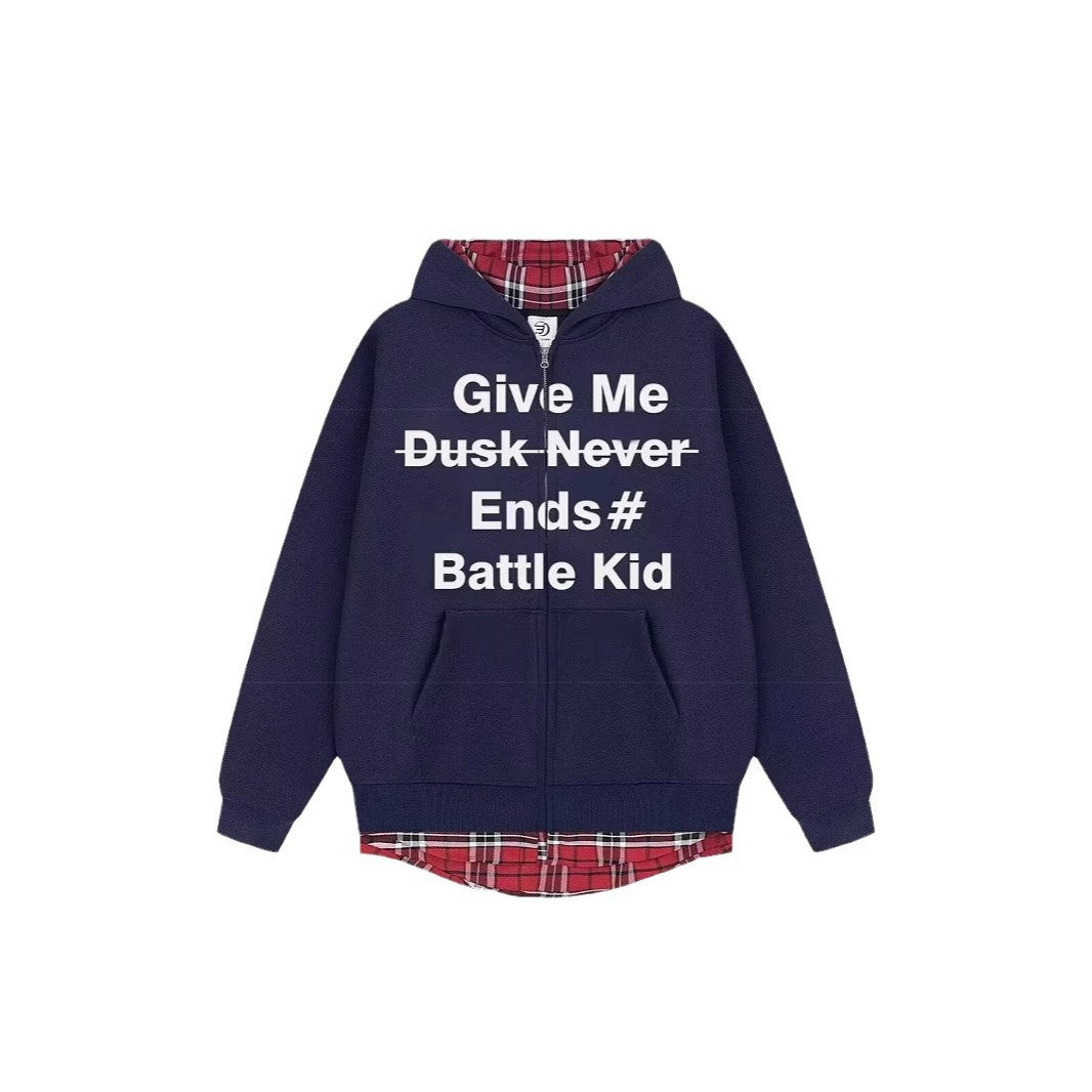 Unisex Stylish Hoodie with Checked Lining Chichicherry