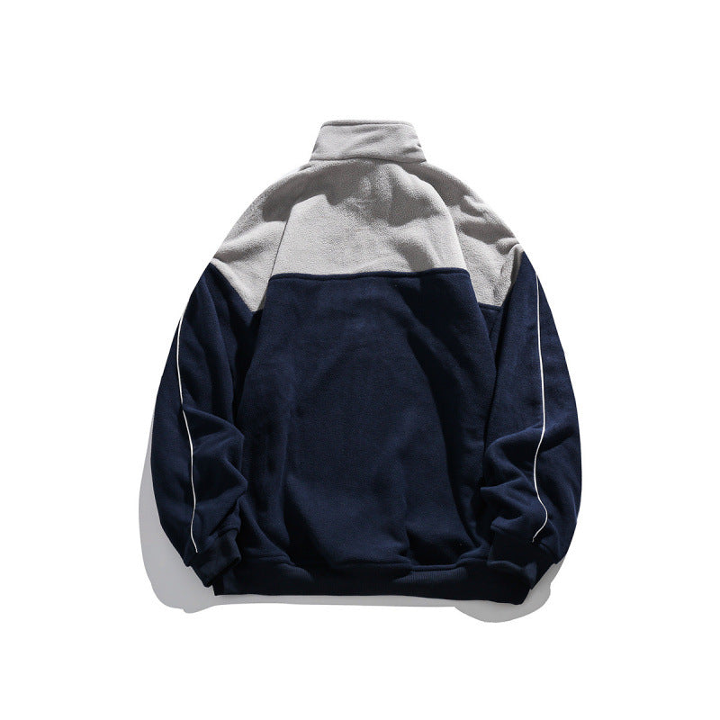 Unisex Oversize-Fleece-Halfzip-Pullover with high collar and raglan sleeves Chichicherry