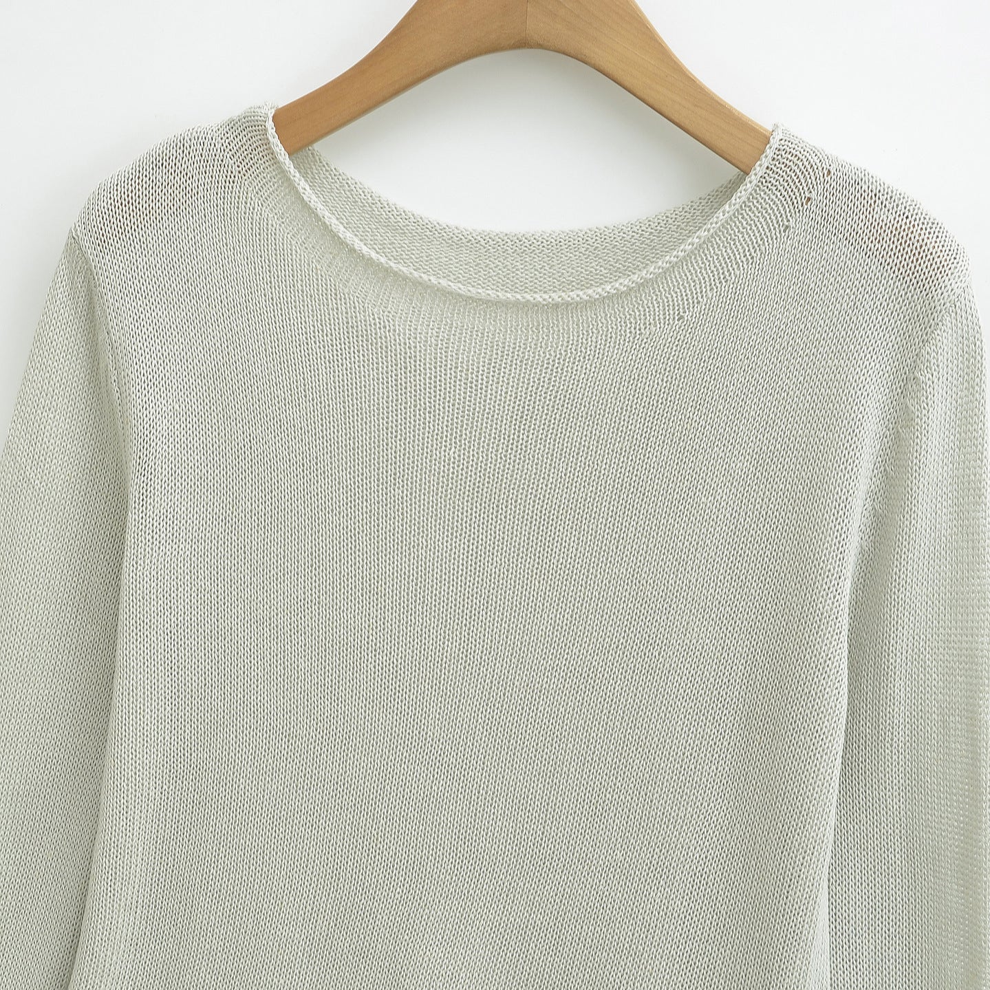 Women's Lightweight Fine Knit Long Sleeve with Flared Trumpet Sleeves Chichicherry