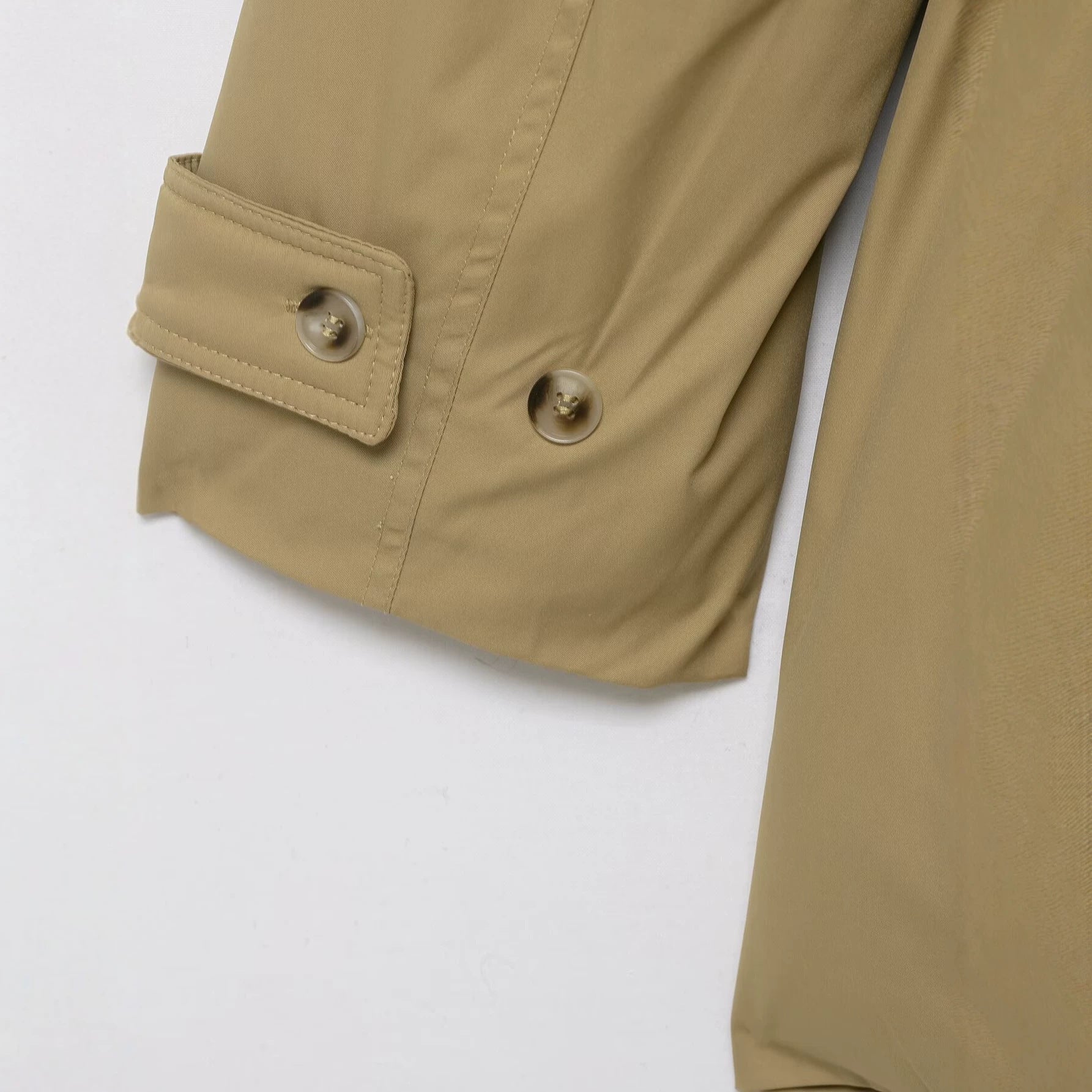 Women Short Trench with Waist Belt and Epaulettes Chichicherry
