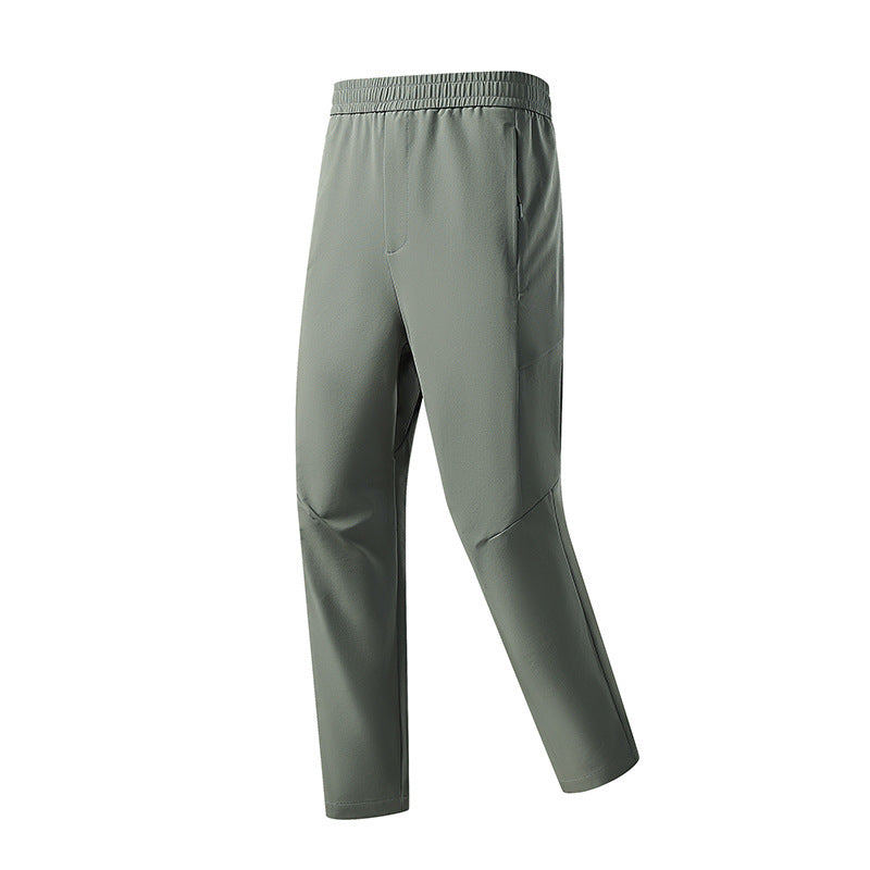 Men's technical tapered training pants with elastic waistband, 4-way stretch and zip pockets Chichicherry