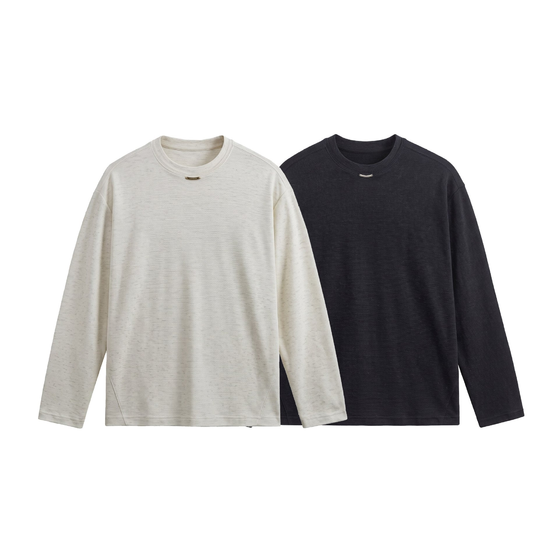 Women's fine-knit sweatshirt with textured knit, round neck and loose fit Chichicherry
