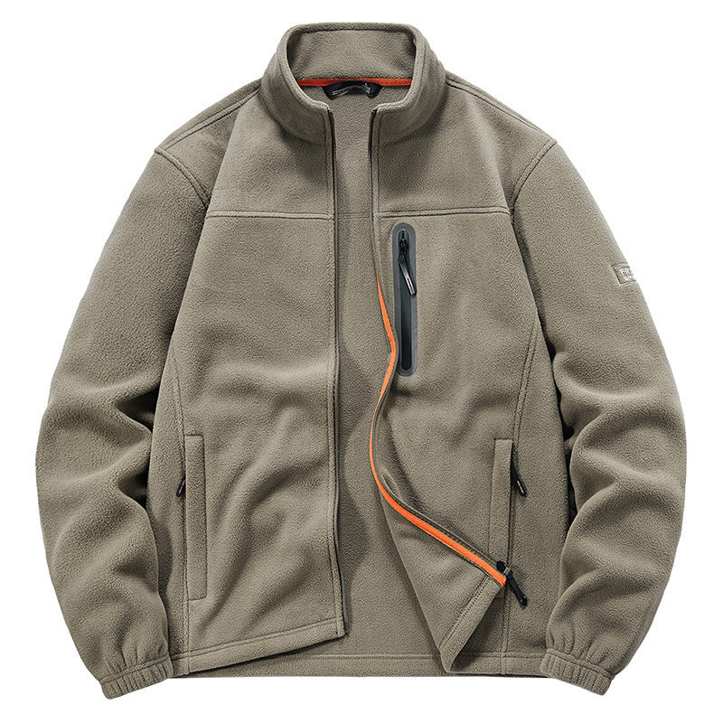 Men's technical fleece jacket with polar structure, water-repellent chest pocket and elastic cuffs Chichicherry