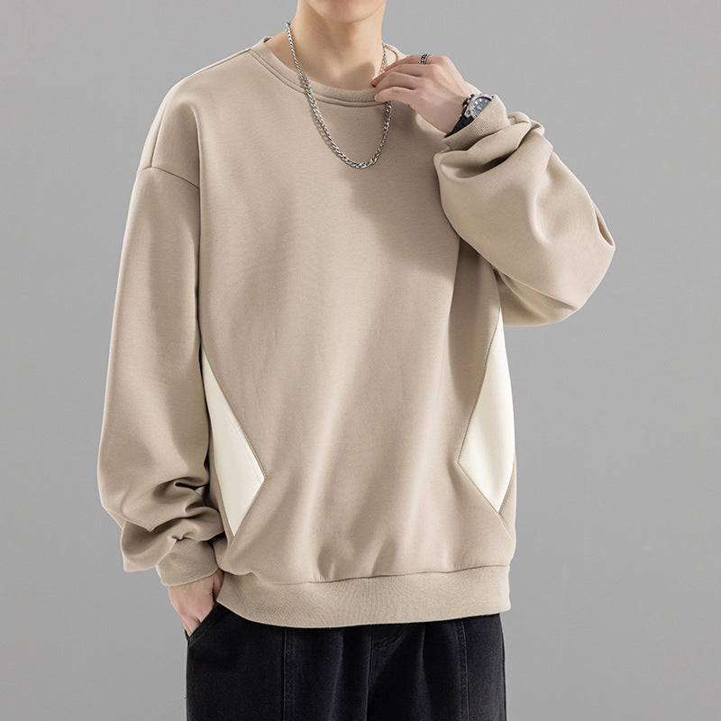 Men's Oversized Sweatshirt with contrasting side pockets and soft fleece lining Chichicherry
