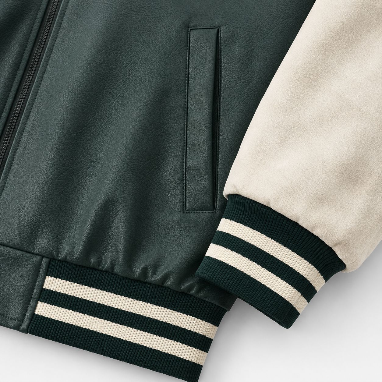 Men's varsity bomber jacket in letterman style with chenille applications Chichicherry