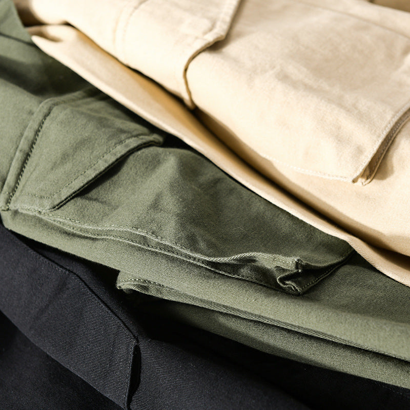 Men's Robust Cotton Twill Overshirt with Patch Chest Pockets and Relaxed Fit Chichicherry
