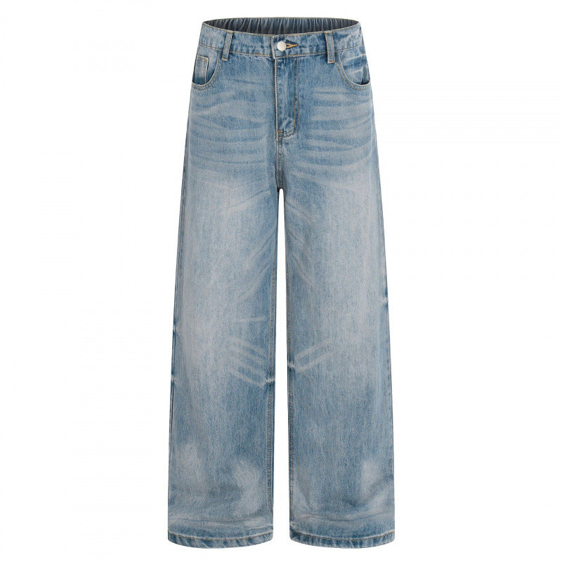 Women's Loose High-Waist Jeans made of lightweight Stonewashed Denim Chichicherry