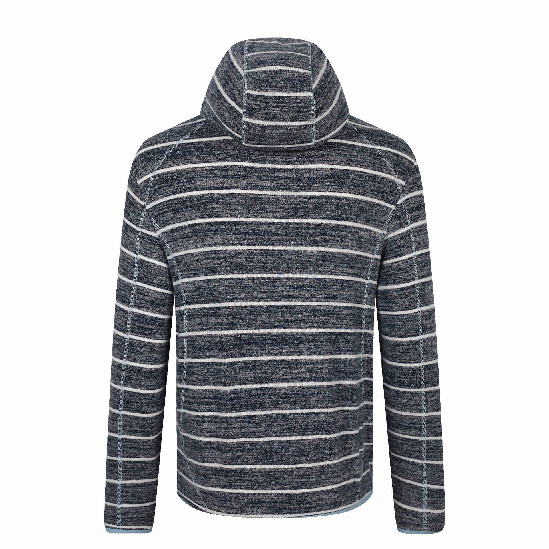 Unisex Striped Knit Half Collar Sweater with Raglan Sleeves Chichicherry