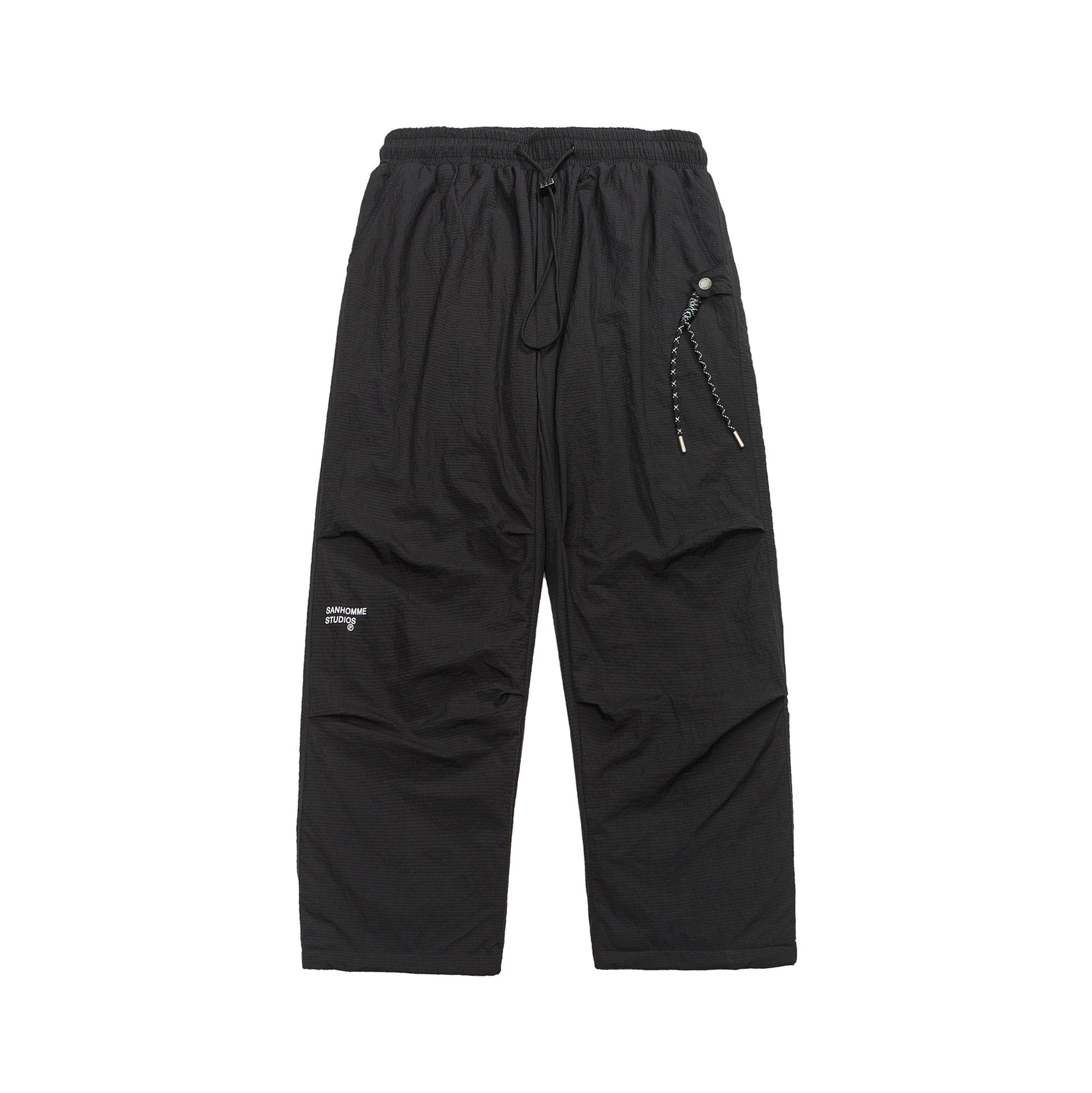 Men's Lightweight Ripstop Cargo Pants with Elastic Waistband and Utility Pocket Chichicherry