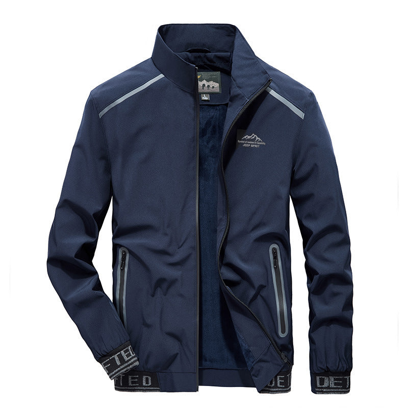 Men's softshell training jacket with fleece lining, reflective inserts and windproof membrane Chichicherry